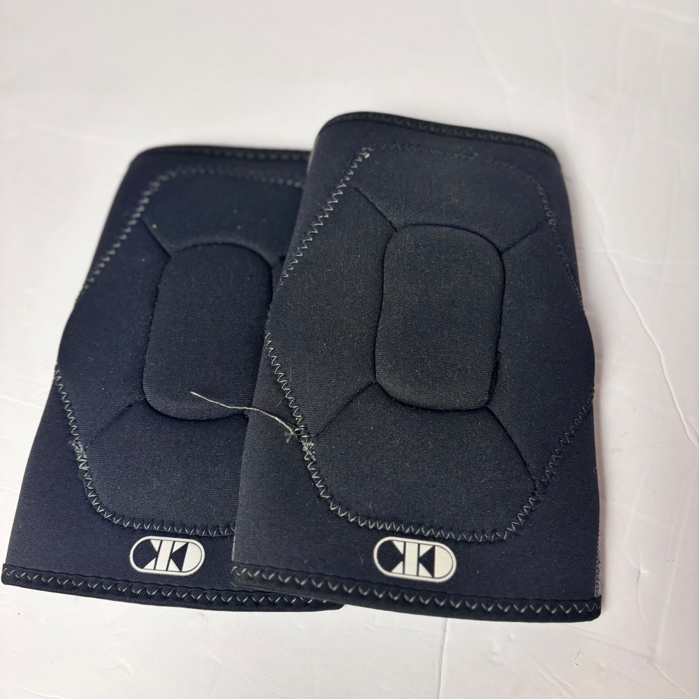 Cliff Keen Youth Wrestling Knee Pads Black Padded‎ Neoprene Protective Gear Pair
